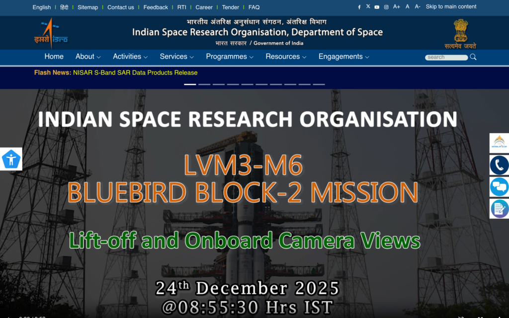 Indian Space Research Organisation (ISRO) Scientist/Engineer official notification
