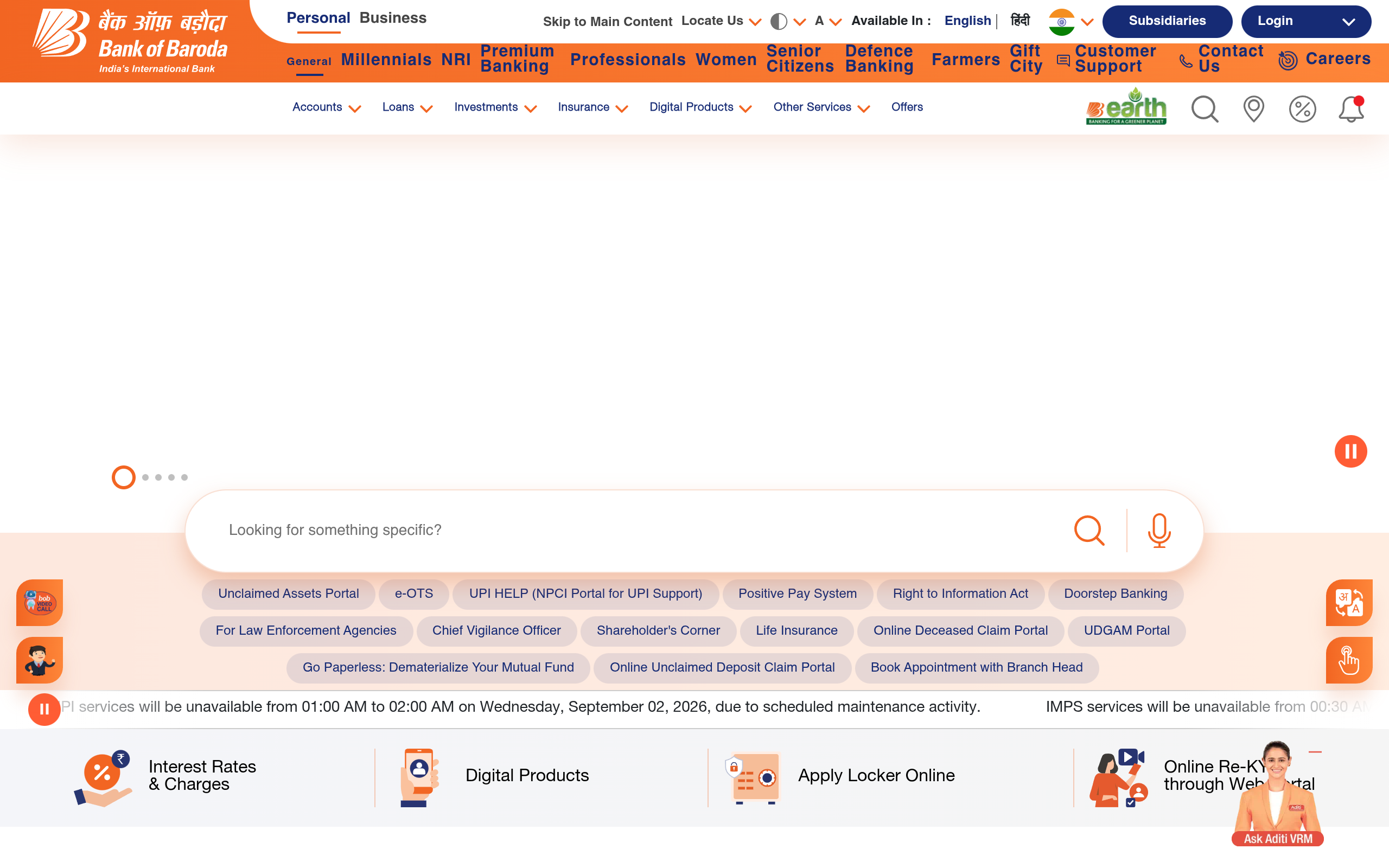 Official Notification screenshot for Wealth Executive & Credit Analyst